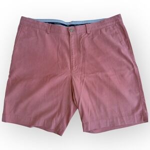 Tommy Bahama Men's 40 Coral Salmon Pink Stretch Shorts Cotton Tencel Flat Front